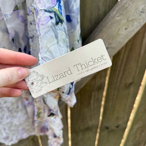 The Cove Boutique Boho Embroidered Floral Open Front Kimono Cardigan - Picture 6 of 8